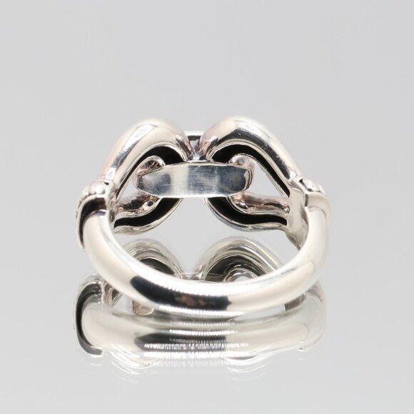 Authentic Lagos Caviar Sterling Silver Cluster 12 Diamonds Ring - Picture 8 of 9